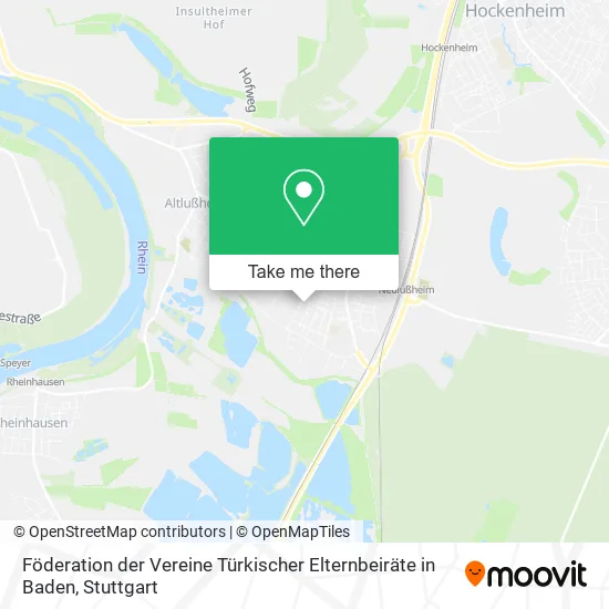 Карта Föderation der Vereine Türkischer Elternbeiräte in Baden