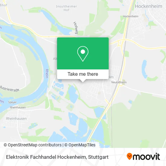 Карта Elektronik Fachhandel Hockenheim
