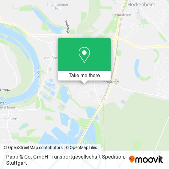 Papp & Co. GmbH Transportgesellschaft Spedition map