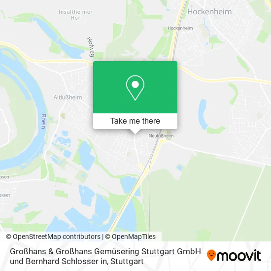 Карта Großhans & Großhans Gemüsering Stuttgart GmbH und Bernhard Schlosser in