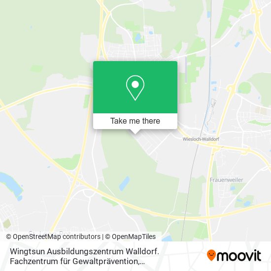 Карта Wingtsun Ausbildungszentrum Walldorf. Fachzentrum für Gewaltprävention, Selbstbehauptung, Selbstver