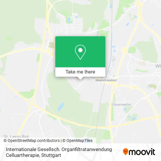 Карта Internationale Gesellsch. Organfiltratanwendung Celluartherapie