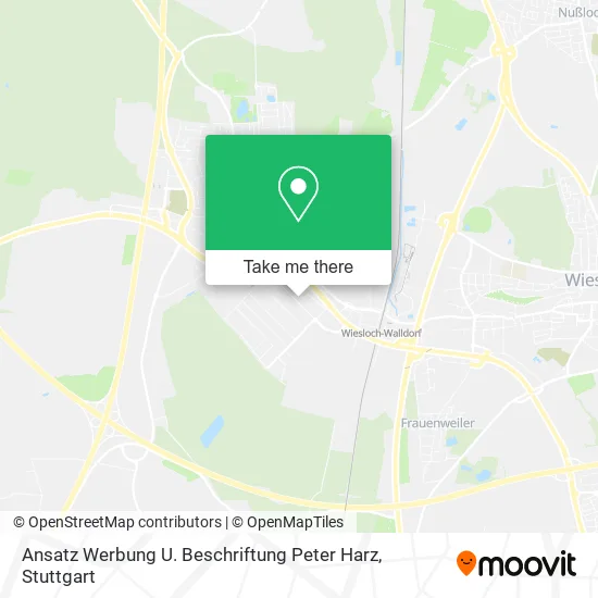 Карта Ansatz Werbung U. Beschriftung Peter Harz