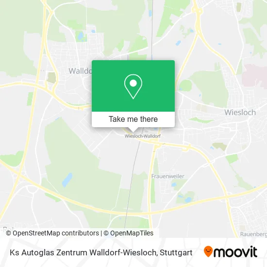 Карта Ks Autoglas Zentrum Walldorf-Wiesloch