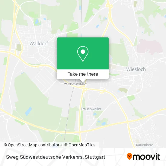 Карта Sweg Südwestdeutsche Verkehrs