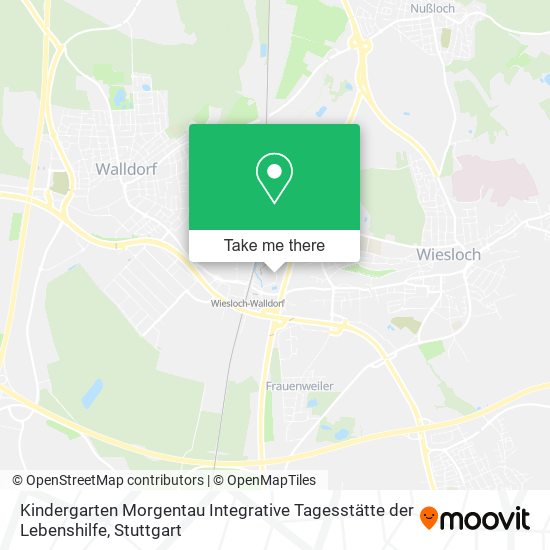 Карта Kindergarten Morgentau Integrative Tagesstätte der Lebenshilfe