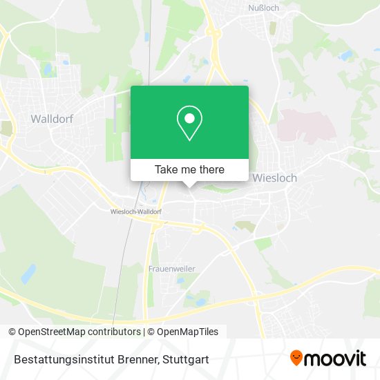 Bestattungsinstitut Brenner map