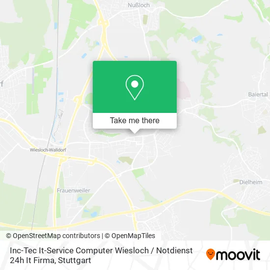 Карта Inc-Tec It-Service Computer Wiesloch / Notdienst 24h It Firma