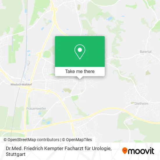 Карта Dr.Med. Friedrich Kempter Facharzt für Urologie