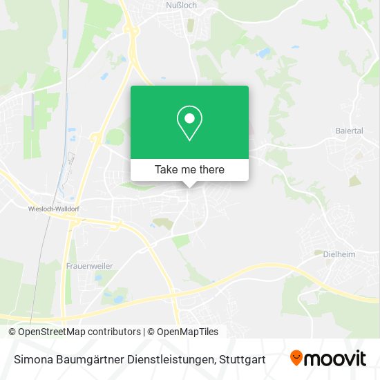 Карта Simona Baumgärtner Dienstleistungen