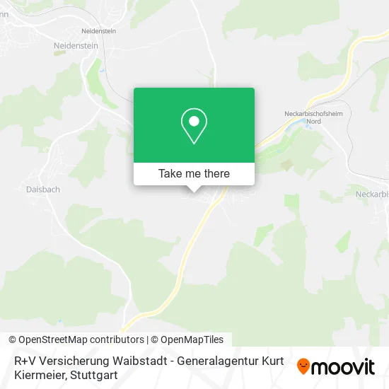 Карта R+V Versicherung Waibstadt - Generalagentur Kurt Kiermeier