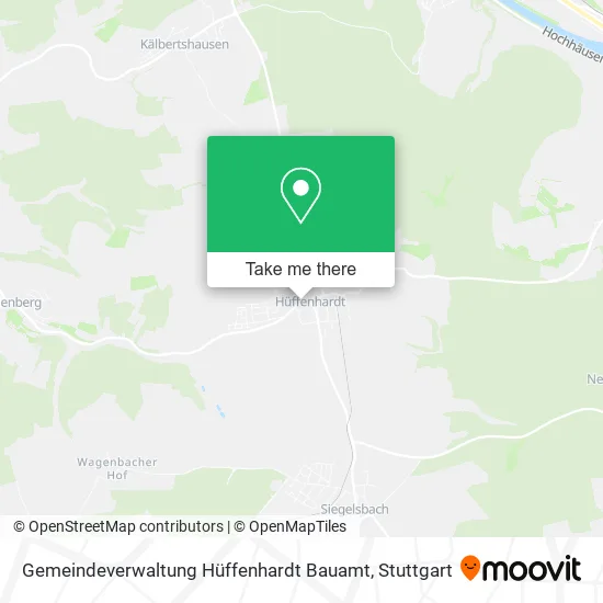 Карта Gemeindeverwaltung Hüffenhardt Bauamt