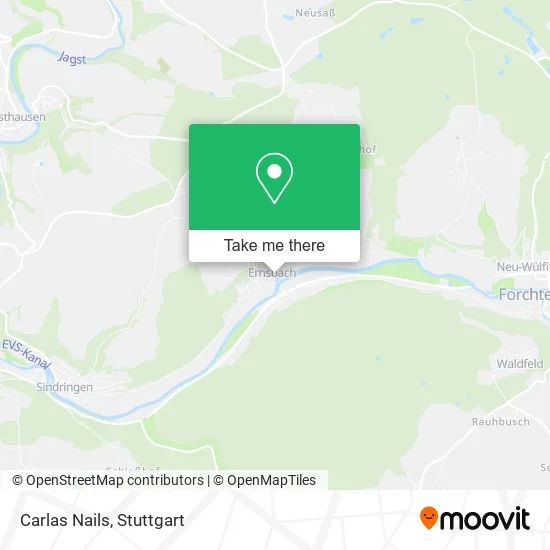 Carlas Nails map