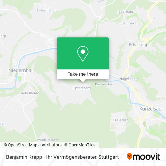 Benjamin Krepp - Ihr Vermögensberater map