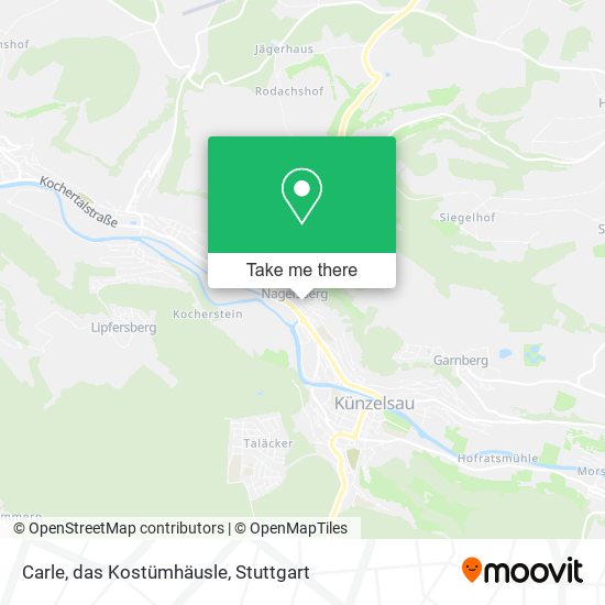 Carle, das Kostümhäusle map