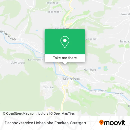 Карта Dachboxservice Hohenlohe-Franken