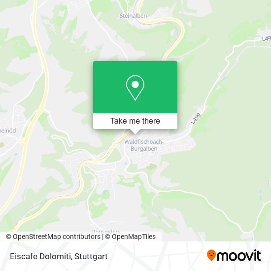 Eiscafe Dolomiti map