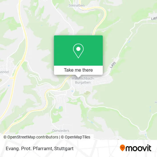 Карта Evang. Prot. Pfarramt
