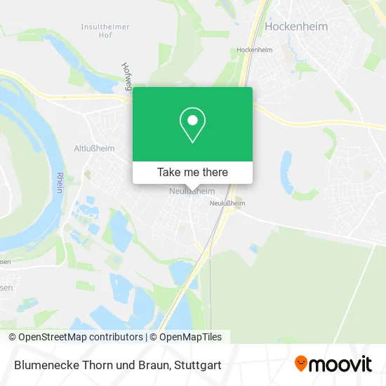 Карта Blumenecke Thorn und Braun