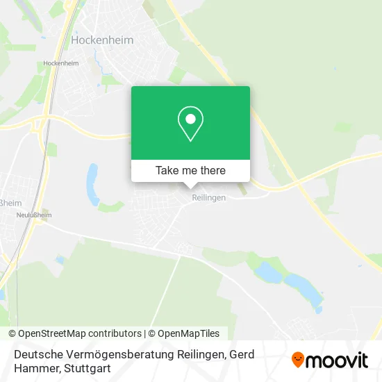 Карта Deutsche Vermögensberatung Reilingen, Gerd Hammer