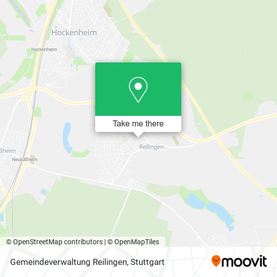 Gemeindeverwaltung Reilingen map