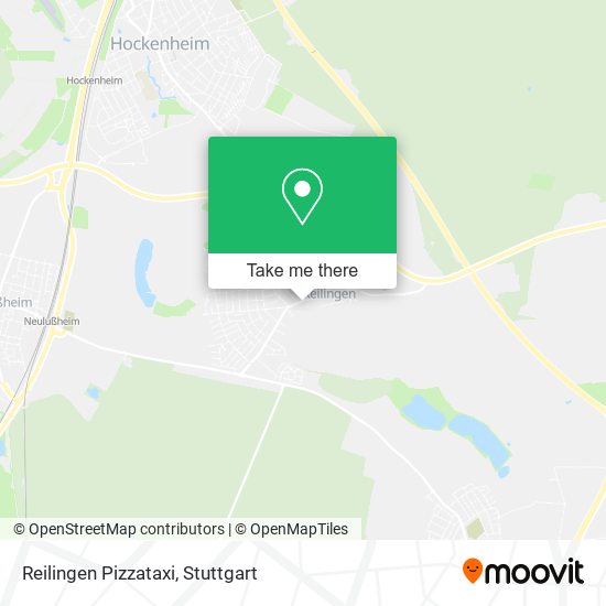 Reilingen Pizzataxi map