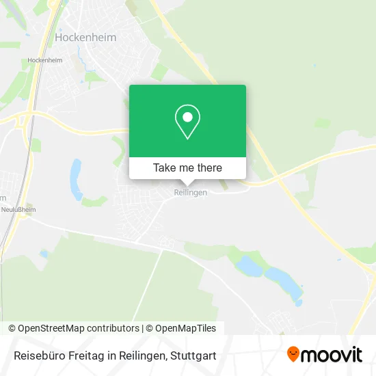 Карта Reisebüro Freitag in Reilingen