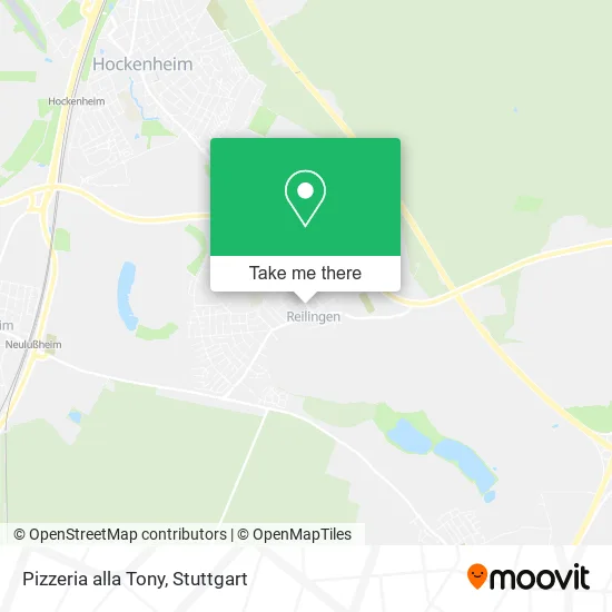 Карта Pizzeria alla Tony