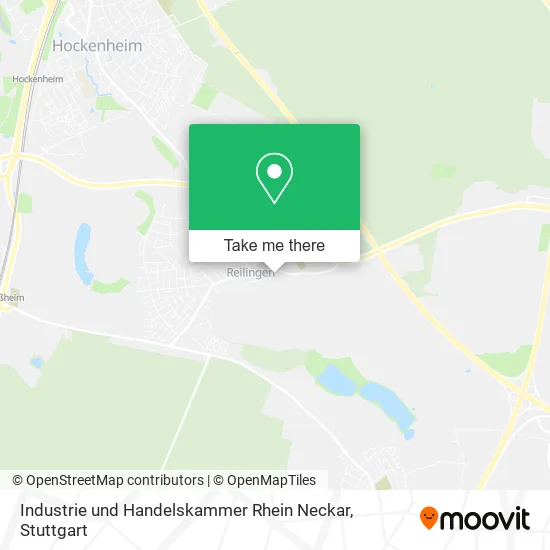 Карта Industrie und Handelskammer Rhein Neckar