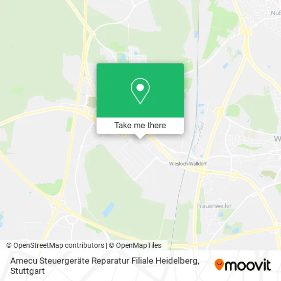 Карта Amecu Steuergeräte Reparatur Filiale Heidelberg