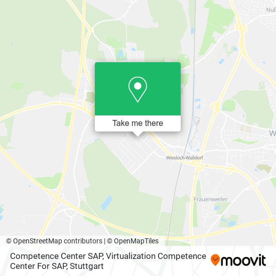 Competence Center SAP, Virtualization Competence Center For SAP map