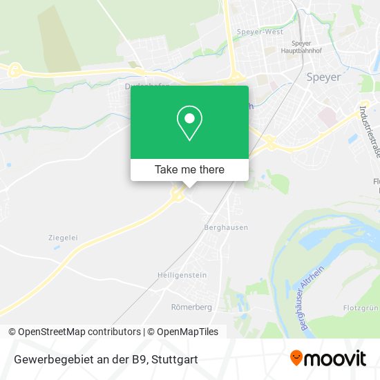 Gewerbegebiet an der B9 map