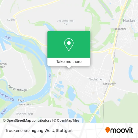 Карта Trockeneisreinigung Weiß