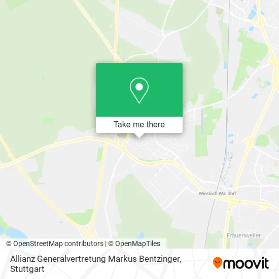 Карта Allianz Generalvertretung Markus Bentzinger