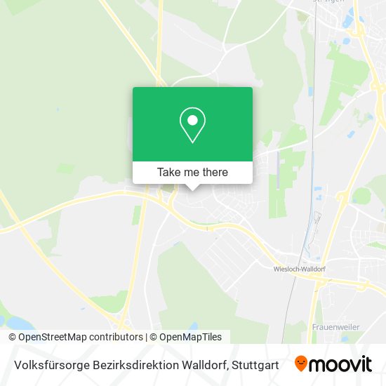 Карта Volksfürsorge Bezirksdirektion Walldorf