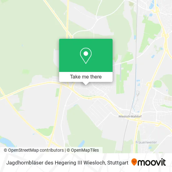 Карта Jagdhornbläser des Hegering III Wiesloch