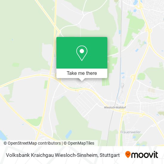 Volksbank Kraichgau Wiesloch-Sinsheim map
