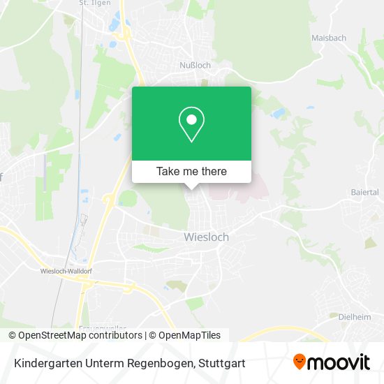 Карта Kindergarten Unterm Regenbogen