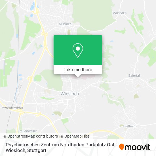 Карта Psychiatrisches Zentrum Nordbaden Parkplatz Ost, Wiesloch