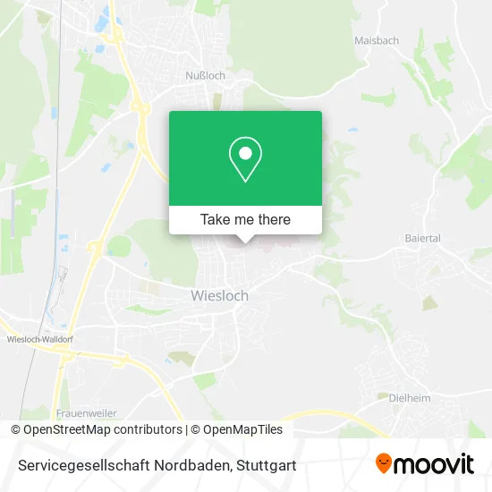 Карта Servicegesellschaft Nordbaden