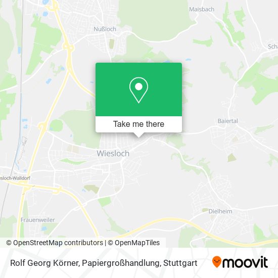 Карта Rolf Georg Körner, Papiergroßhandlung