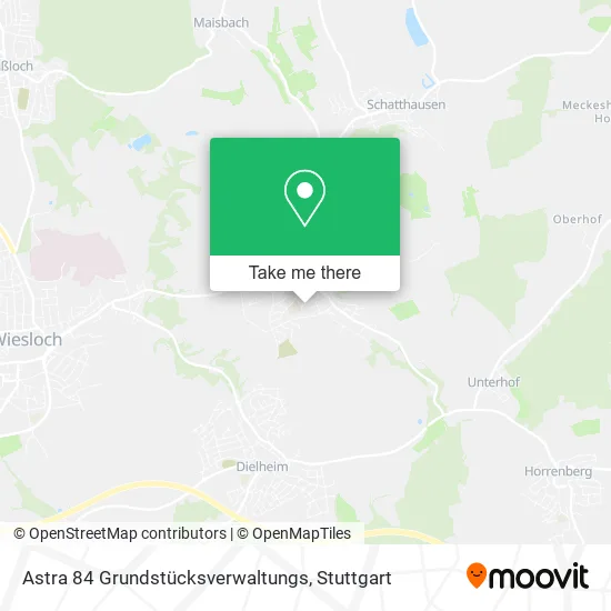 Карта Astra 84 Grundstücksverwaltungs