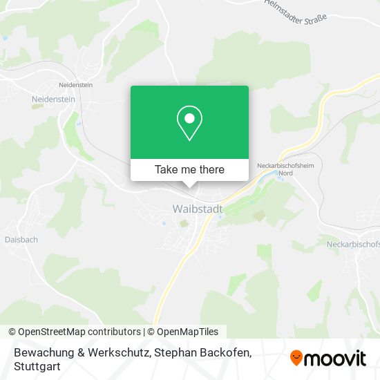 Bewachung & Werkschutz, Stephan Backofen map