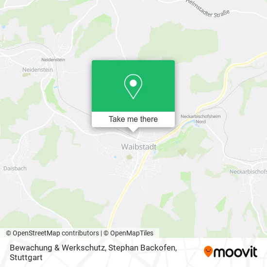 Карта Bewachung & Werkschutz, Stephan Backofen