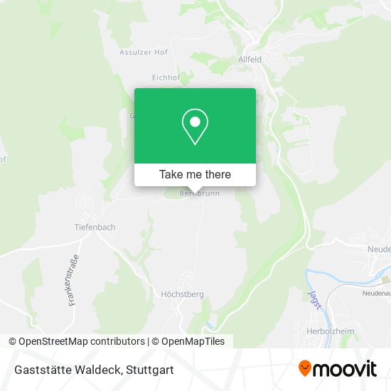 Gaststätte Waldeck map