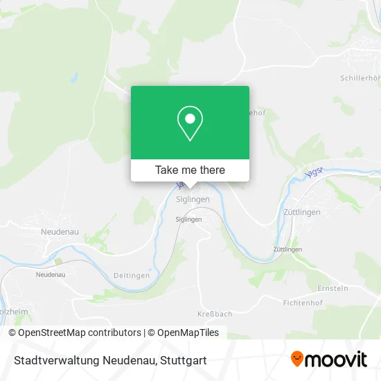 Карта Stadtverwaltung Neudenau