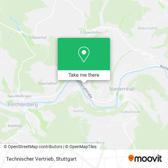 Карта Technischer Vertrieb