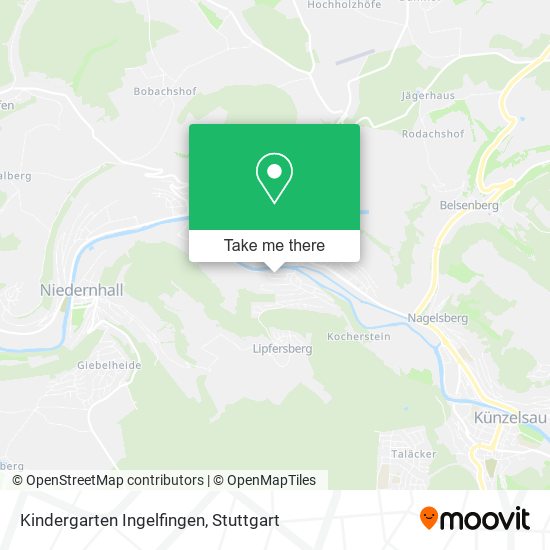 Карта Kindergarten Ingelfingen