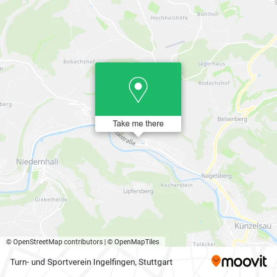 Карта Turn- und Sportverein Ingelfingen