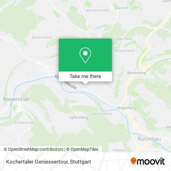 Kochertaler Geniessertour map